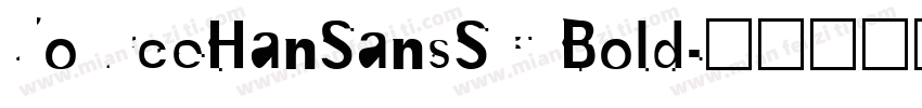 5ourceHanSansSC Bold字体转换
